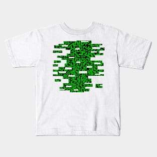 Glitches in the Void, Green Kids T-Shirt